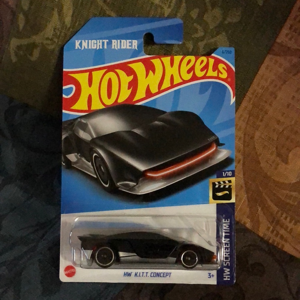 🛍️5/$20🛍️BNIB Mattel Hotwheels Knight Rider HW K.I.T.T. Concept Car.